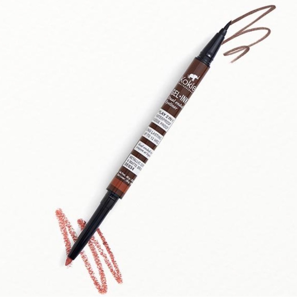 NEW! Gel-Ink Dual Ended Eyeliner in Metallic Copper & Matte Brown